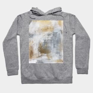 Gold And Grey Textures A4 Hoodie